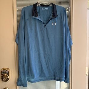 Mens XLarge Under Armour Running Long Sleeve Shirt Zipper